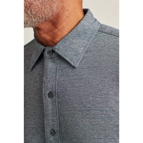 Bonobos Stretch Jersey Everyday Men's Shirt Striped Standard Fit Short M 275463 - Picture 4 of 13